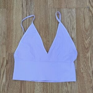 Lavender V-Neck Women's Top